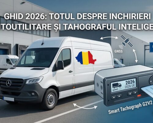 Ghid 2026: Tot ce trebuie să știi despre închirierea autoutilitarelor și noul tahograf inteligent